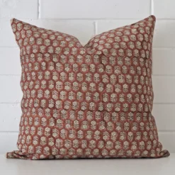 An alluring designer large cushion cover. It features an attractive floral style.
