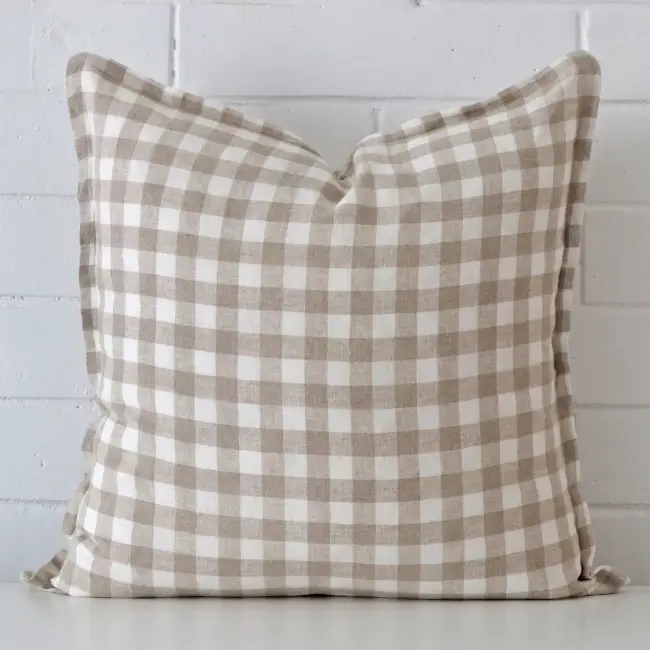 Checked cushions and throws top