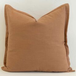 Tan Linen Cushion Cover - Large
