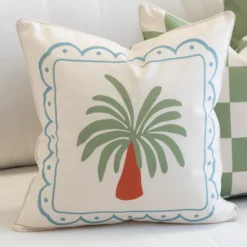 Isla Palm Waterproof Outdoor Cushion Cover