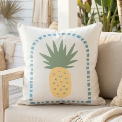 Isla Pineapple Waterproof Outdoor Cushion Cover