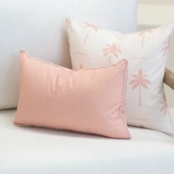 Isla Waterproof Pink Outdoor Cushion Cover - Rectangle