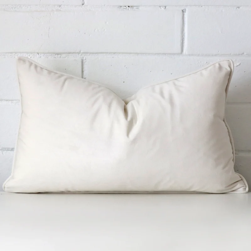 white-velvet-rectangular-cushion-cover-30cm-x-50cm-sc761-30 A stunning rectangle velvet cushion in a white colour.
